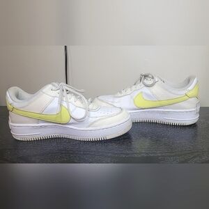 Women's Nike Air Force One Shadow, Pale Ivory Light Zitron, Size 10